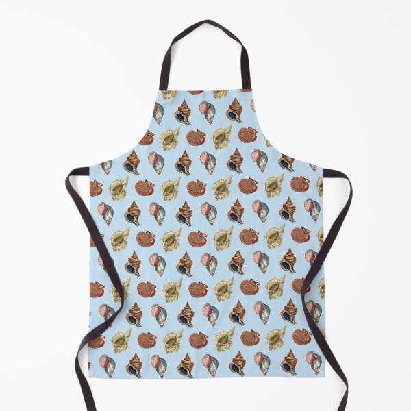 Item preview, Vintage Seashell Pattern on Light Blue designed and sold by Melissa Mielke.