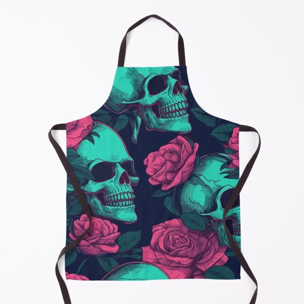 Artikelvorschau, Synthwave-Totenkopfmuster: Retro- und kantiges Design entworfen und verkauft von QualityQuest.