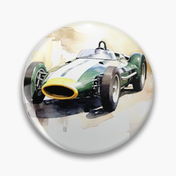 Item preview, Stuart Lewis-Evans Vintage 1957 Vanwall VW5 F1 Watercolour Painting Print   designed and sold by PicTechNowArt.