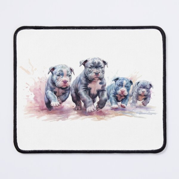 Item preview, Pastel Watercolor American Bully Puppies designed and sold by ttntt.