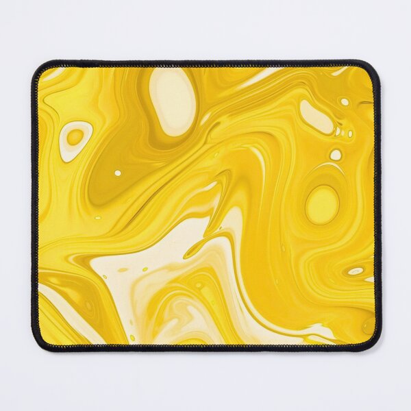 Item preview, Yellow liquid abstract art pattern designed and sold by imagenia.