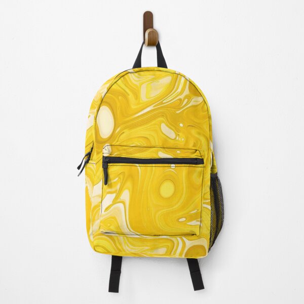 Item preview, Yellow liquid abstract art pattern designed and sold by imagenia.
