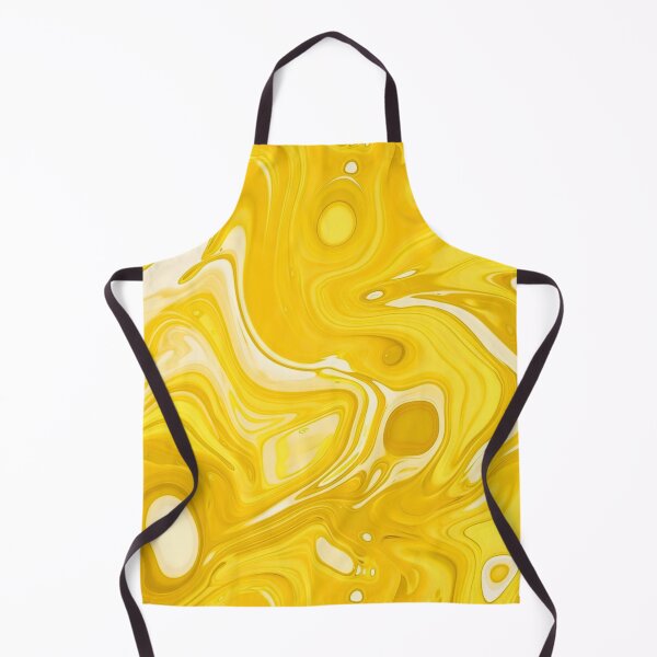 Item preview, Yellow liquid abstract art pattern designed and sold by imagenia.