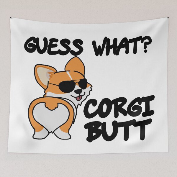 Item preview, corgi butt sticker designed and sold by Magunedi.