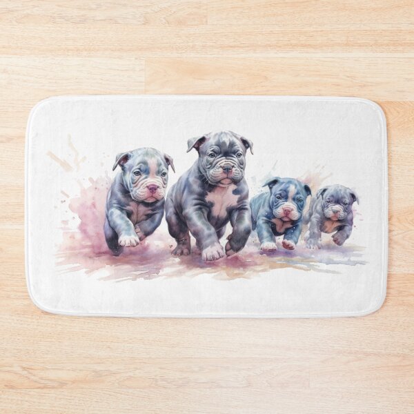 Item preview, Pastel Watercolor American Bully Puppies designed and sold by ttntt.