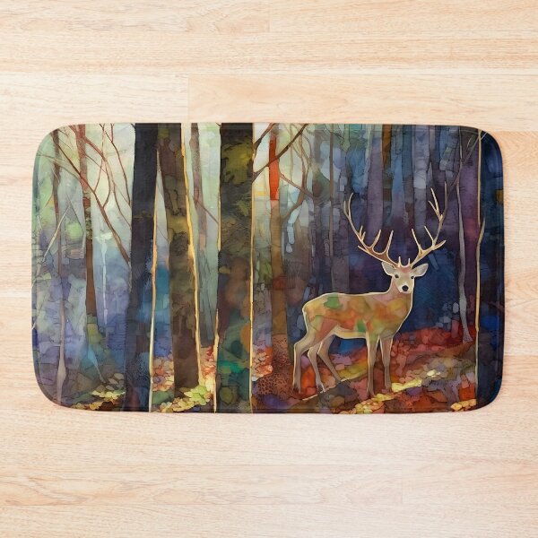Item preview, Deer in the woods - mixed media designed and sold by Red Witch Art.