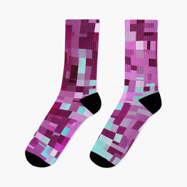 Item preview, abstraction interpenetrating squares purple and blue color play designed and sold by JaroDesign2023.