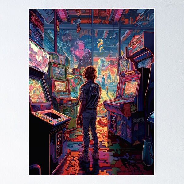 Stranger Things Arcade Wall Art for Sale | Redbubble