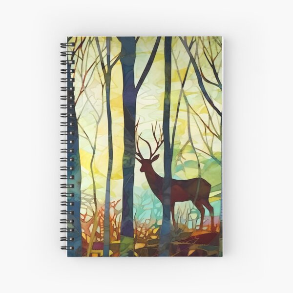 Item preview, Deer in the woods - mixed media 1 designed and sold by Red Witch Art.