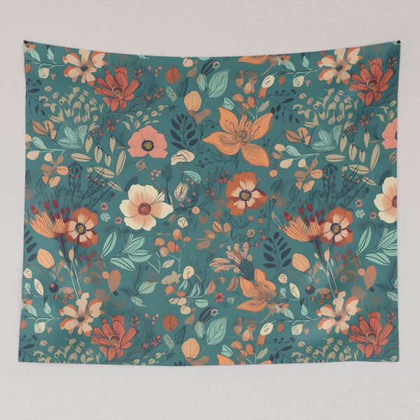 Item preview, Lively Colored Playful Flowers Floral Patterns designed and sold by Wonder Of Light.