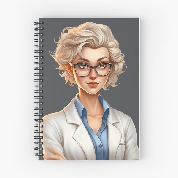 Item preview, Cartoon Style Portrait - Woman Doctor/Scientist/Lab Worker designed and sold by Radibor78.