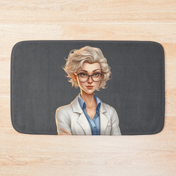 Item preview, Cartoon Style Portrait - Woman Doctor/Scientist/Lab Worker designed and sold by Radibor78.