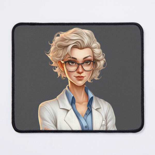 Item preview, Cartoon Style Portrait - Woman Doctor/Scientist/Lab Worker designed and sold by Radibor78.
