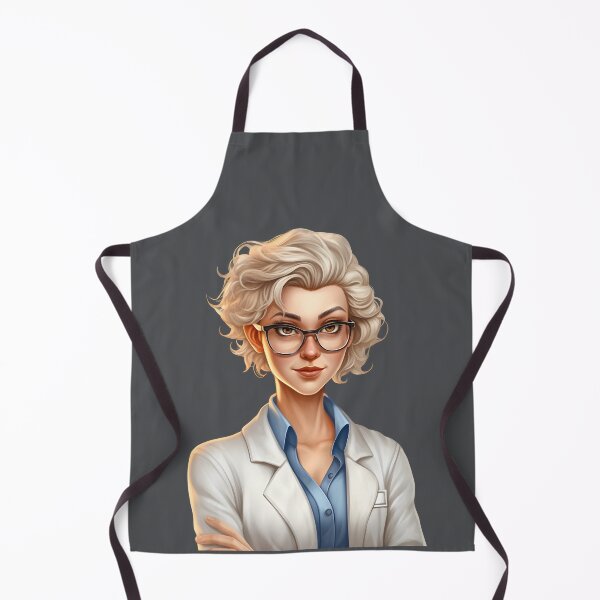 Item preview, Cartoon Style Portrait - Woman Doctor/Scientist/Lab Worker designed and sold by Radibor78.