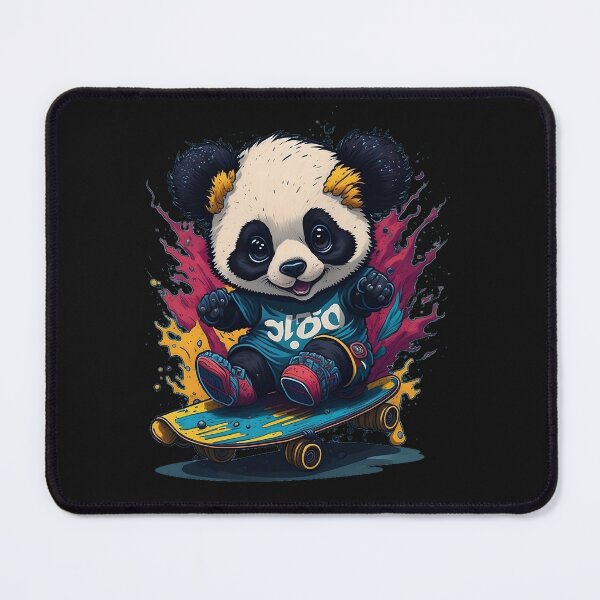 Item preview, panda on skateboard designed and sold by BaliamShop.