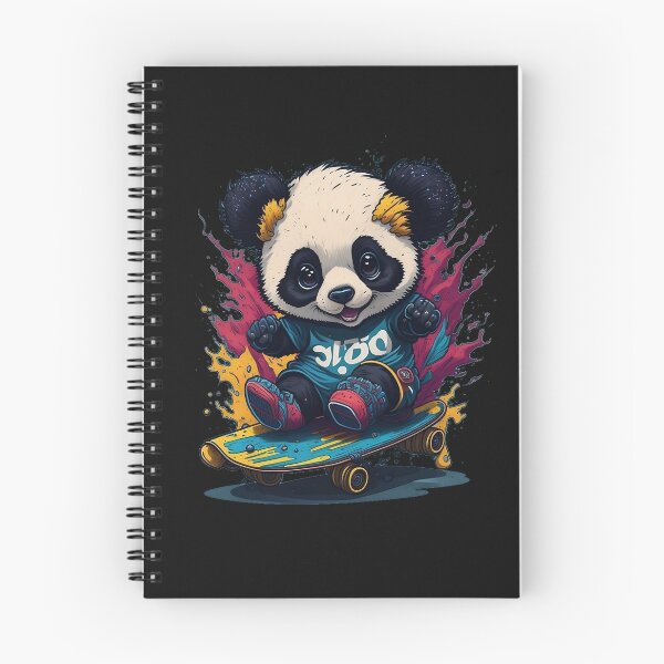 Item preview, panda on skateboard designed and sold by BaliamShop.