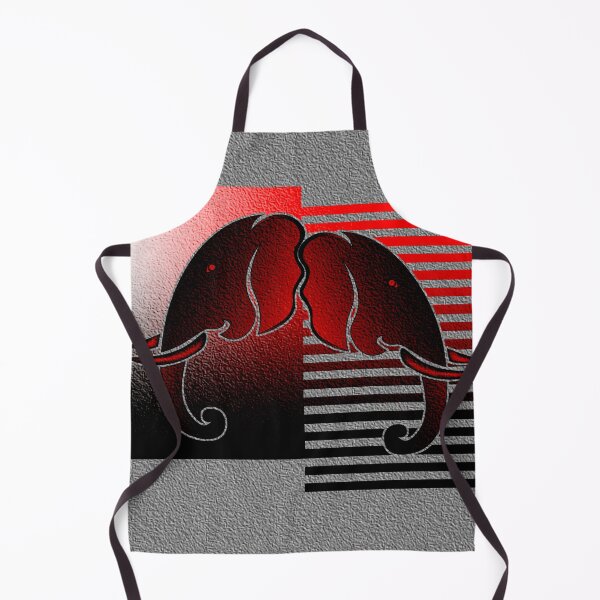 Item preview, Two elephant heads facing each other designed and sold by Bigrow.