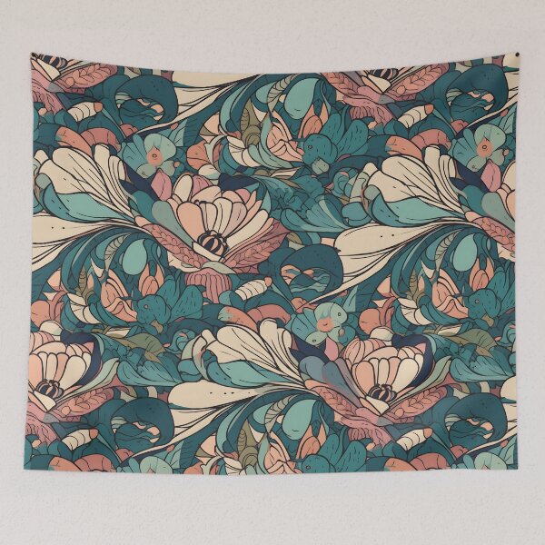 Item preview, Lively Colored Playful Flowers Floral Patterns designed and sold by Wonder Of Light.