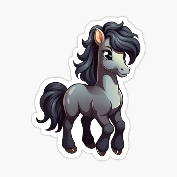 Item preview, cute kawaii chibi horse designed and sold by LabelLover.