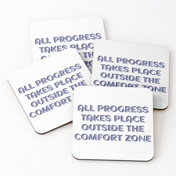 Item preview, All progress takes place outside the comfort zone designed and sold by Pixel Papers 17.