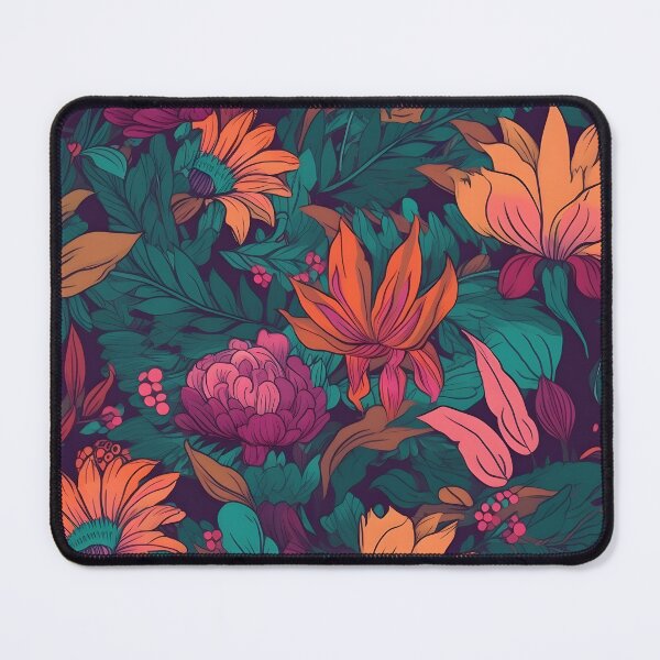 Item preview, Vibrant Colorful Anime Flowers Floral Patterns designed and sold by Wonder Of Light.