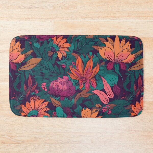 Item preview, Vibrant Colorful Anime Flowers Floral Patterns designed and sold by Wonder Of Light.