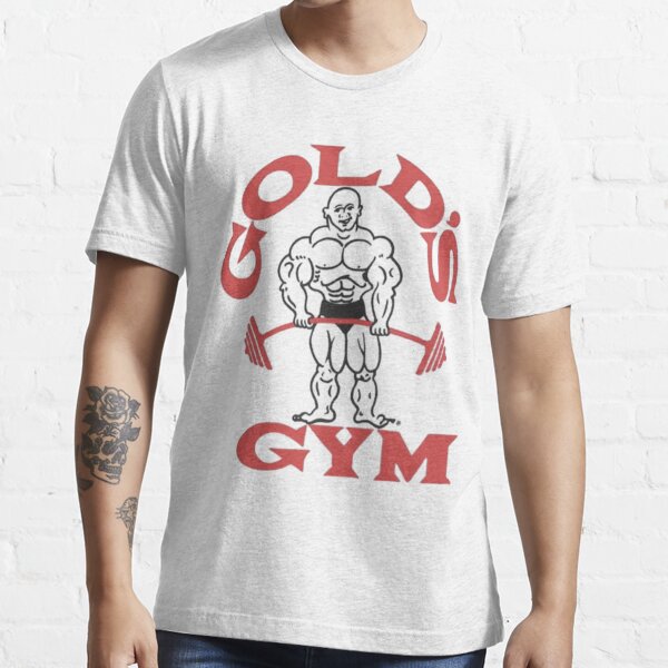 Gold's Gym T-Shirt Vintage Embossed Grey
