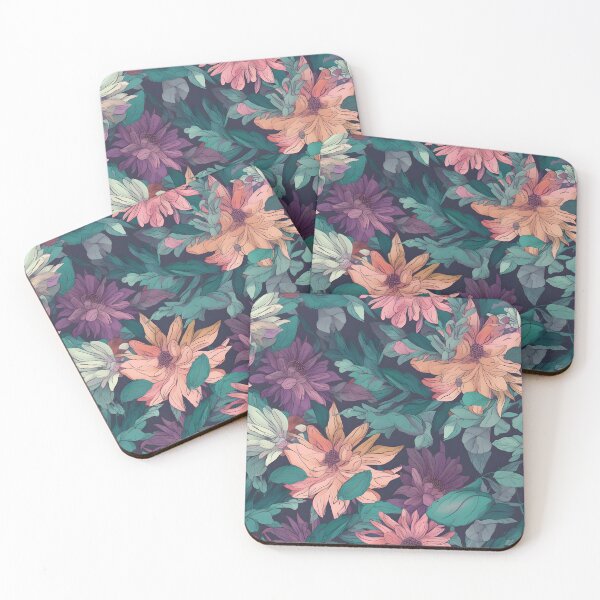Item preview, Vibrant Colorful Anime Flowers Floral Patterns designed and sold by Wonder Of Light.