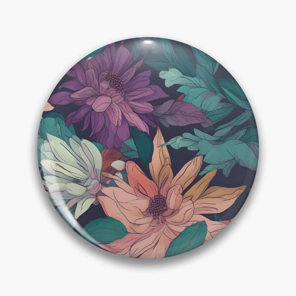 Item preview, Vibrant Colorful Anime Flowers Floral Patterns designed and sold by Wonder Of Light.