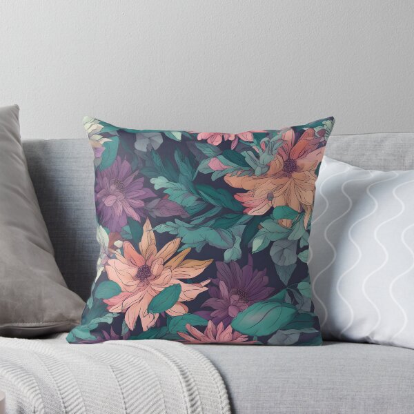 Item preview, Vibrant Colorful Anime Flowers Floral Patterns designed and sold by Wonder Of Light.