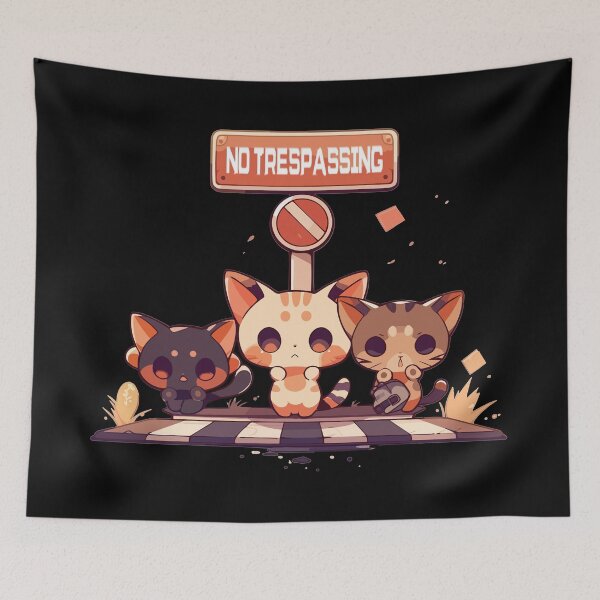 Item preview,  LLCuteKawaii - no Trespassing designed and sold by LLCuteKawaii.