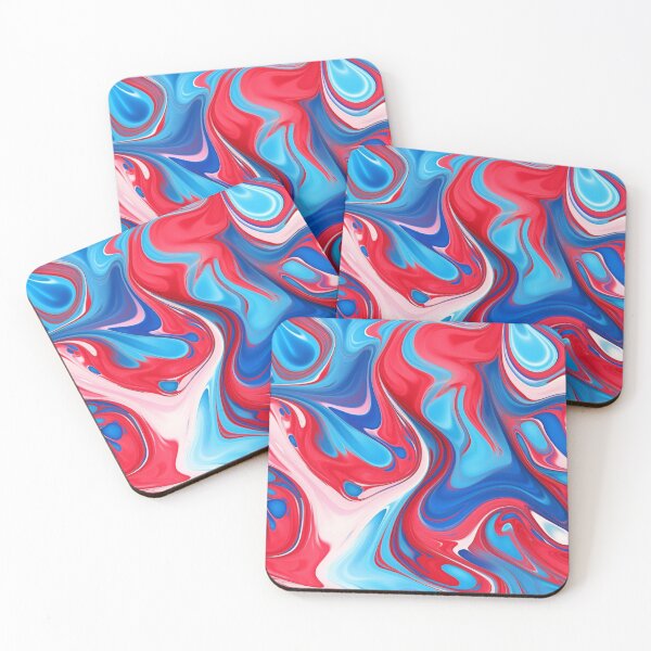 Item preview, Red and blue marble pattern designed and sold by imagenia.