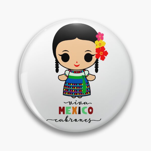 Item preview, Muñequita Mexicana Viva México Cabrones designed and sold by promoshirts.