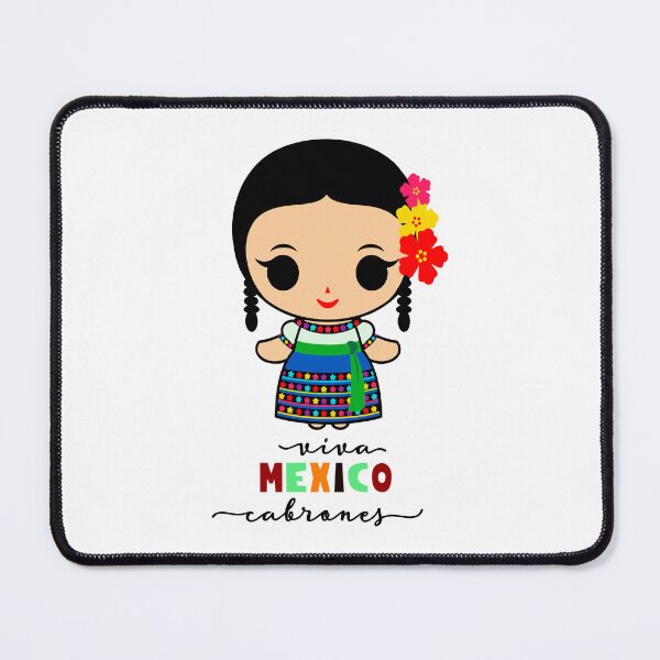 Item preview, Muñequita Mexicana Viva Mexico Cabrones designed and sold by promoshirts.