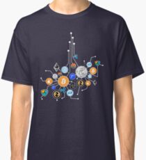 Cryptocurrency Network T-Shirt. Crypto t-shirt gift. Classic T-Shirt