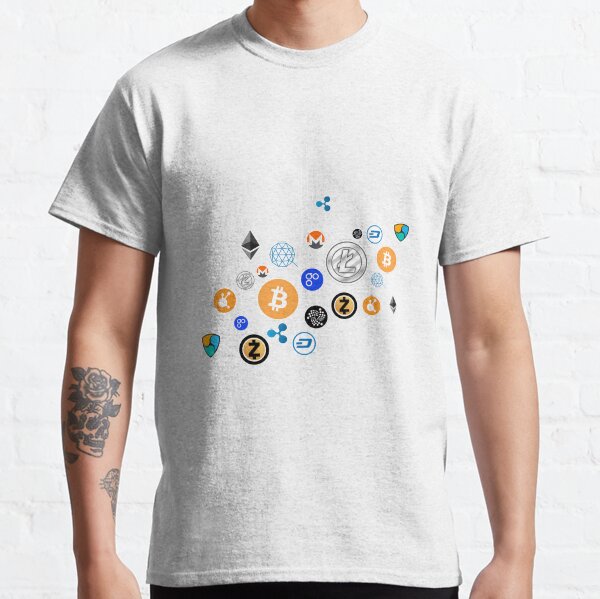 Cryptocurrency Network T-Shirt. Crypto t-shirt gift. Classic T-Shirt