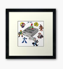 SNES Characters Framed Print