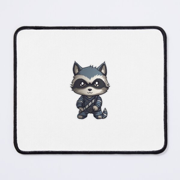 Item preview, Cool Ninja Racoon (Blue) - Poster & Sticker designed and sold by AstralArcade.