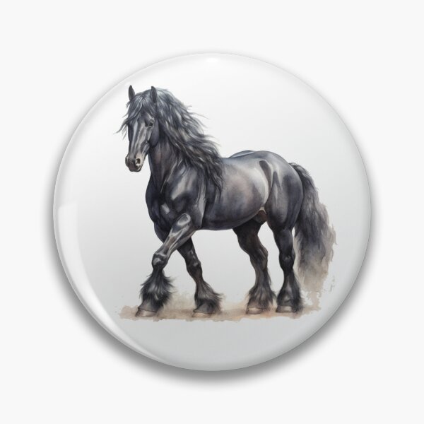 Item preview, Watercolor Friesian Horse designed and sold by ttntt.
