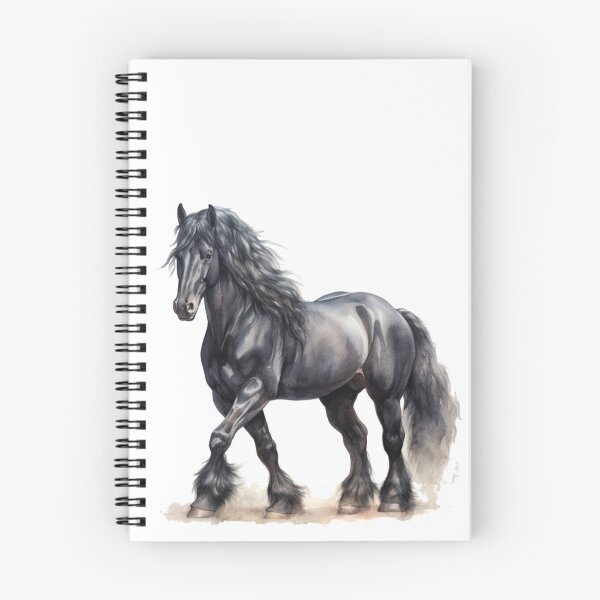Item preview, Watercolor Friesian Horse designed and sold by ttntt.