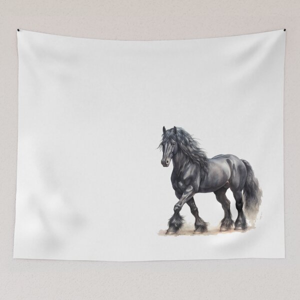 Item preview, Watercolor Friesian Horse designed and sold by ttntt.
