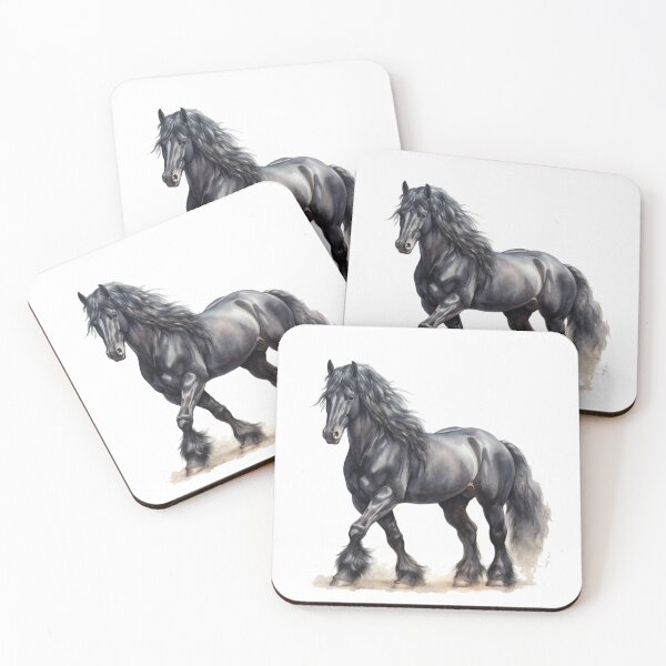Item preview, Watercolor Friesian Horse designed and sold by ttntt.