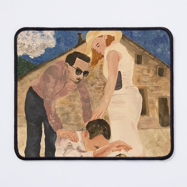 Item preview, Succession siblings season 3 finale acrylic painting designed and sold by sketchymaze.