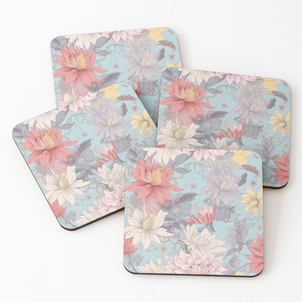 Item preview, Whimsical Anime Chibi-Style Flowers Floral Patterns designed and sold by Wonder Of Light.