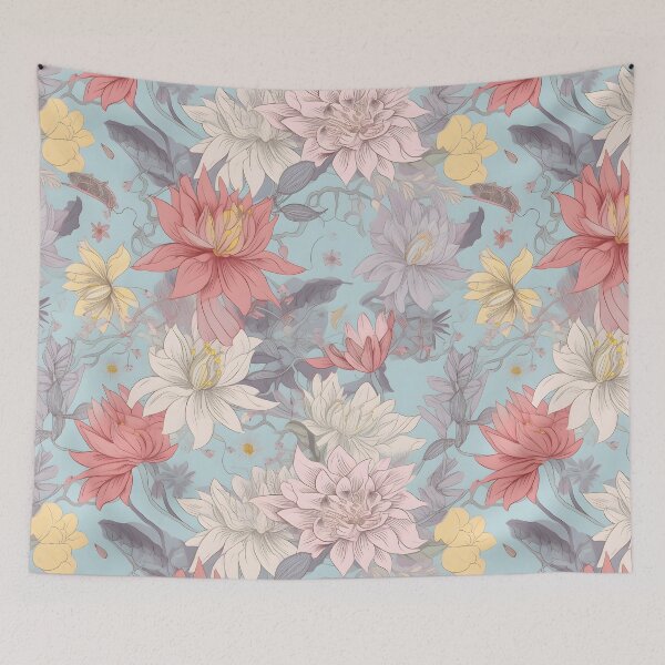 Item preview, Whimsical Anime Chibi-Style Flowers Floral Patterns designed and sold by Wonder Of Light.