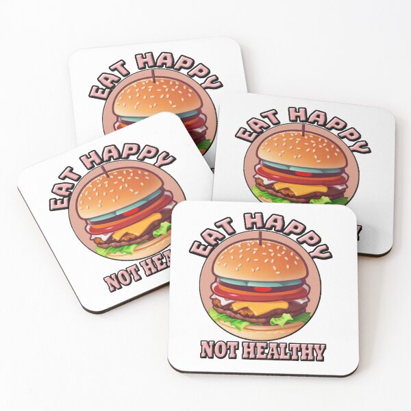 Item preview, EAT HAPPY NOT HEALTHY  designed and sold by Angelle55.