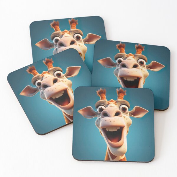 Item preview, Charming Cartoon Giraffe Illustration - Fun and Colorful Art for Giraffe Admirers designed and sold by DoPrint.