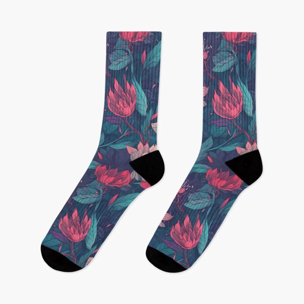 Item preview, Vibrant Colorful Anime Flowers Floral Patterns designed and sold by Wonder Of Light.