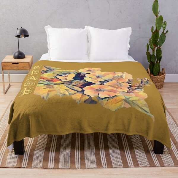 Item preview, PEACE - Floral Poly designed and sold by MaryLinH.