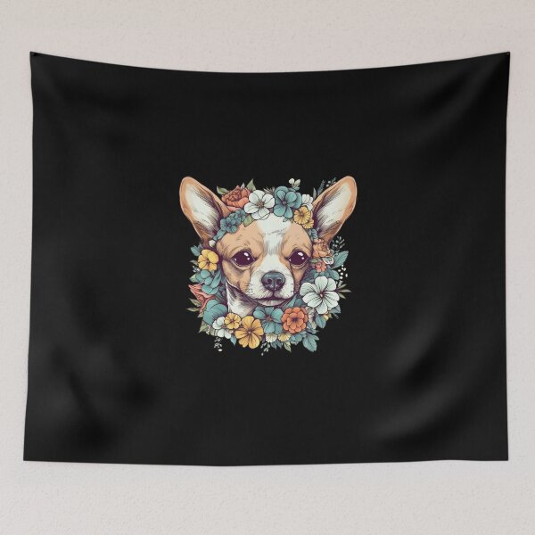 Item preview, Cute Floral Chihuahua Flower Design designed and sold by MysteriousJ.